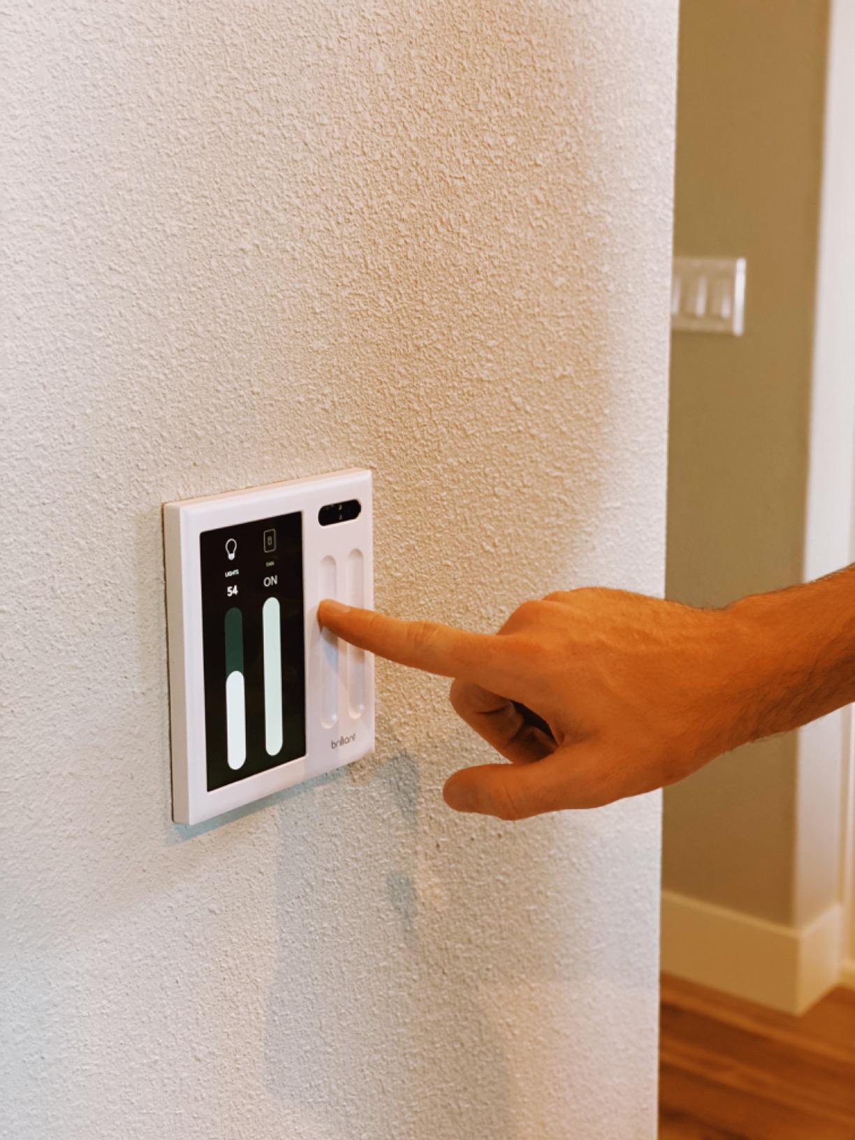 Super sleek, modern smart home control center with tons of great integrations.