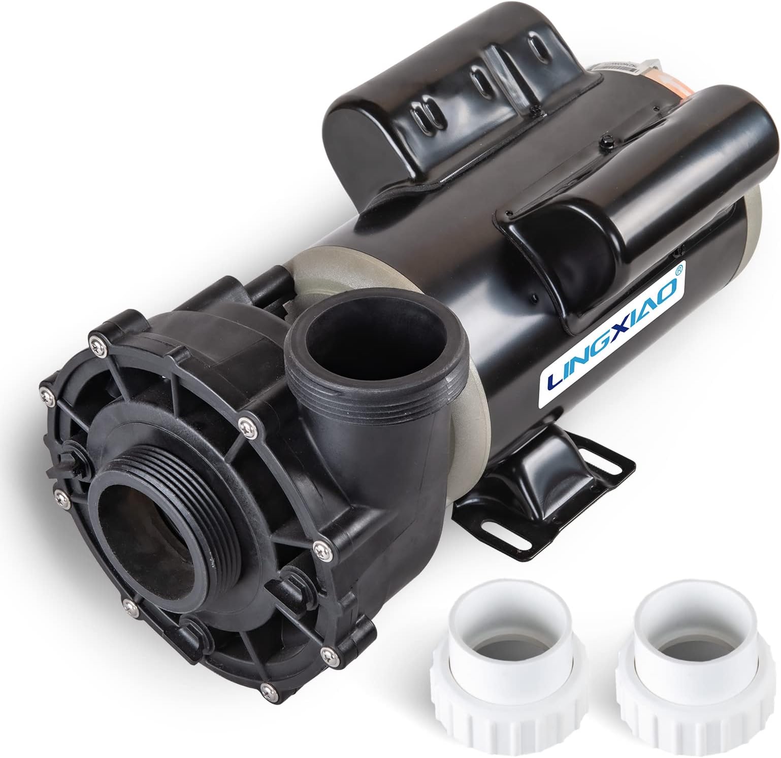 SPA Pump, 2HP Hot Tub Pump - 2 Speed LX SPA Motor 115V/60HZ, 2" Port - 48 Frame (Model: 48WUA1501C-II)