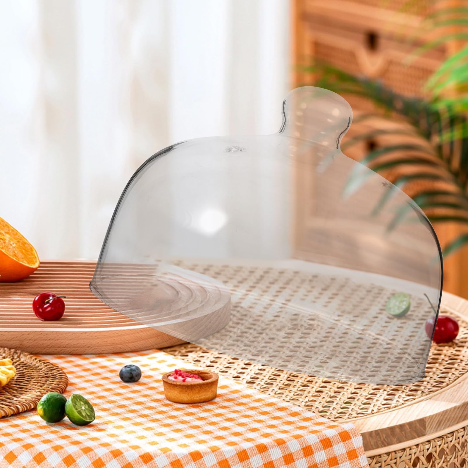 Cubierta Protege los Alimentos para Microondas Antisalpicaduras de Vidrio Transparente y Reutilizable y Conserva Su Frescura Cocina