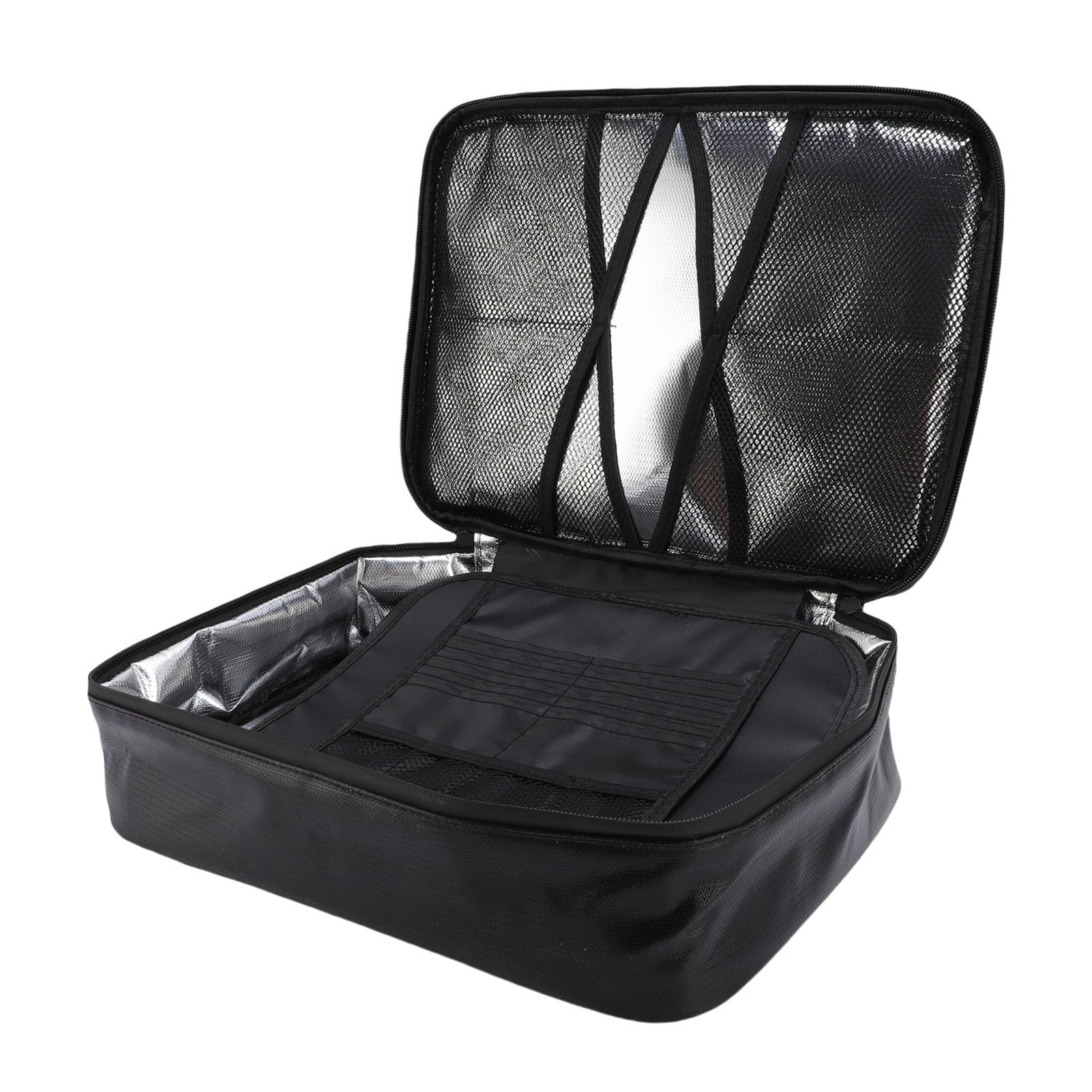 Jeffergarden Borsa per Documenti Ignifuga, Chiusura di Sicurezza per File, Scatola Ignifuga di Grandi Dimensioni in Materiale PVC con Serratura a Combinazione, Archiviazione di File per Documenti