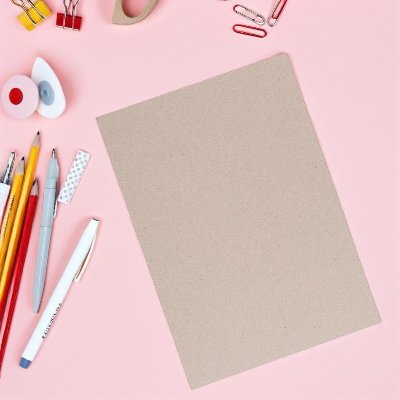 POPETPOP Feuilles de Carton Rigide A4 2,5mm Lot de 20 Papier Épais Vintage Couverture Robuste pour Reliure de Livres pour Scrapbooking et Création D'albums