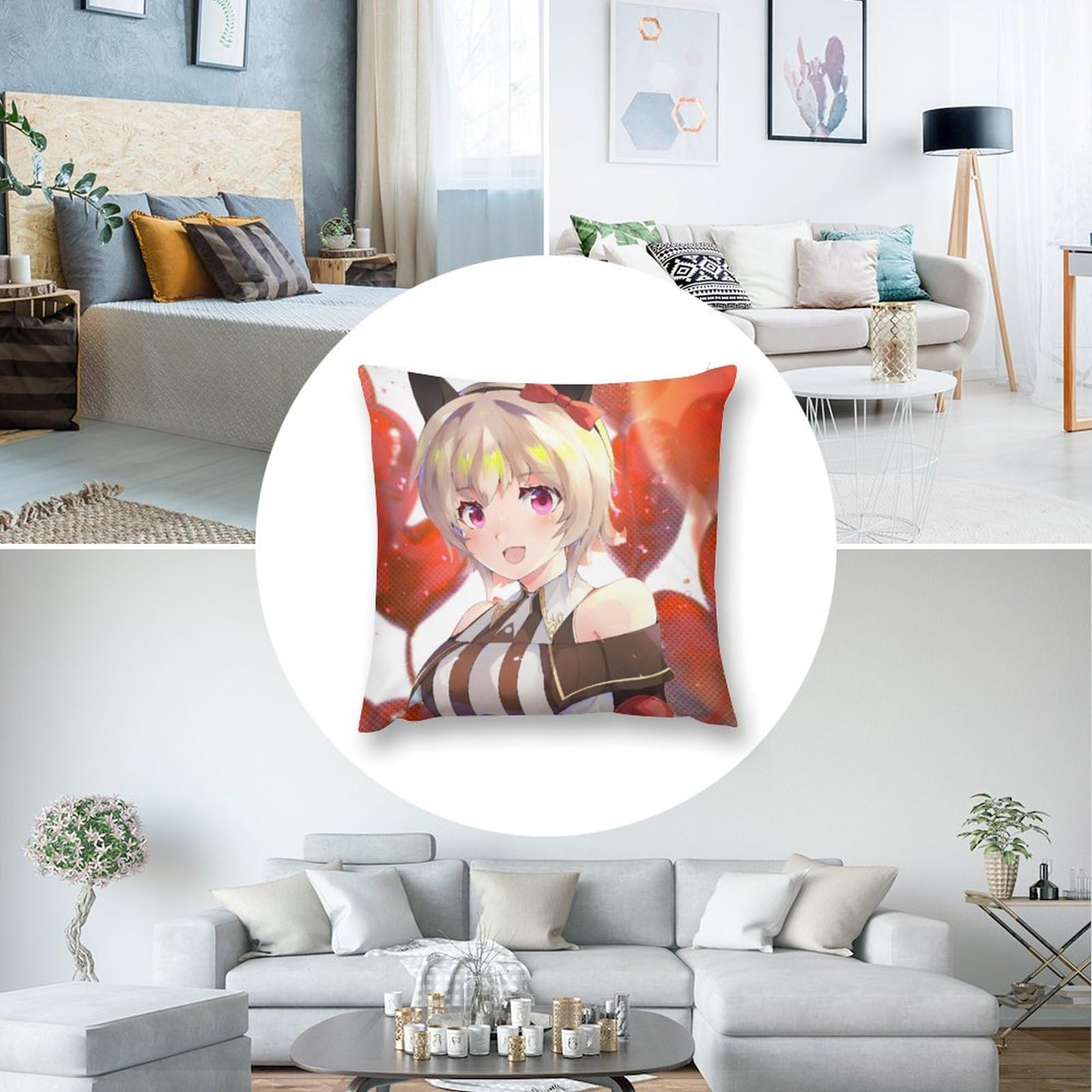 Amazon.co.jp: ウマ-娘-風船と真机伶クッションカバー16 