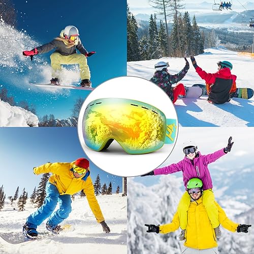 Miniatura 7 de Trusiel OTG - Gafas de esquí para nieve, antiniebla, protección UV400, para invierno, para hombres, mujeres, adultos y jóvenes