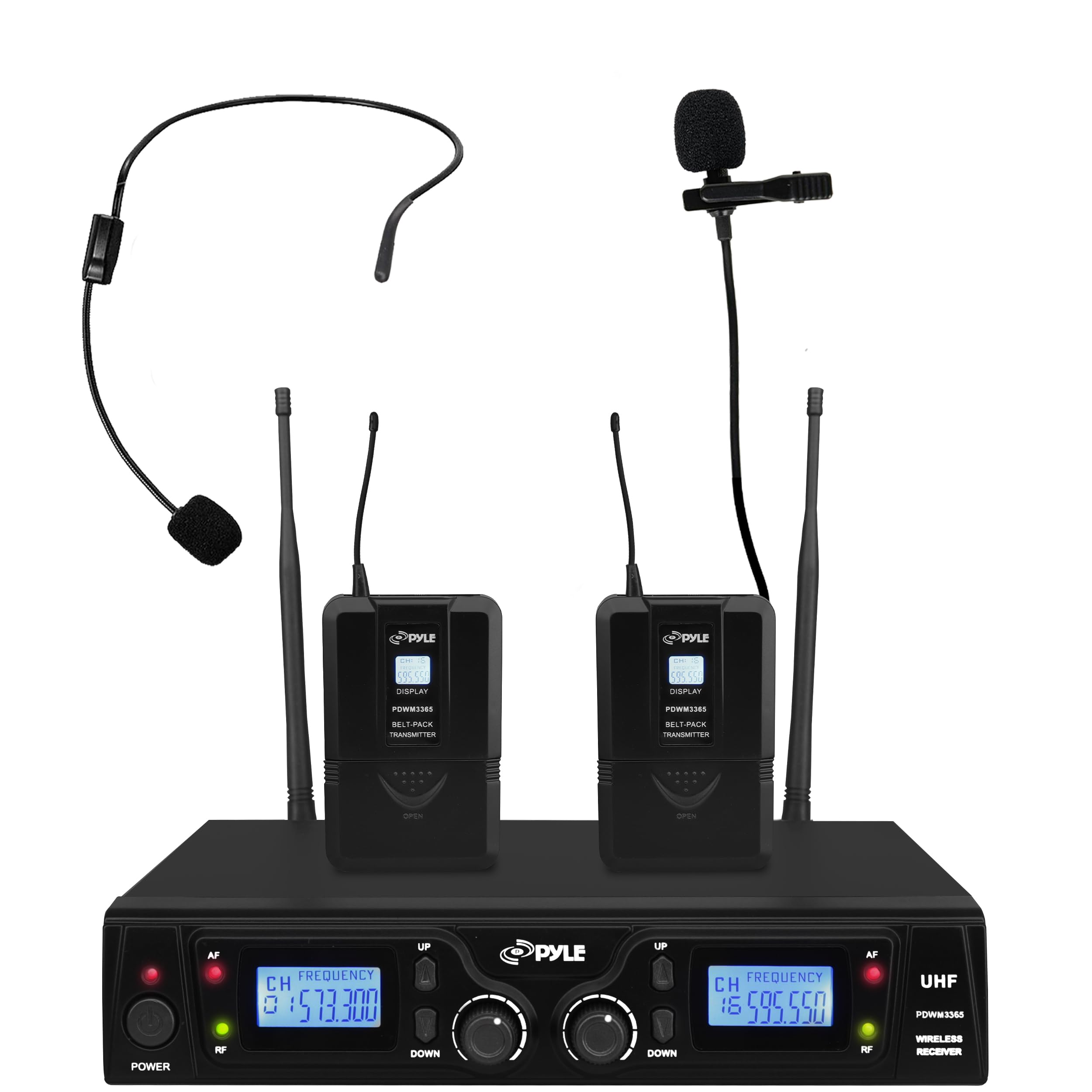 Amazon.com: PYLE, Wireless Microphone System, UHF, 16 Channels