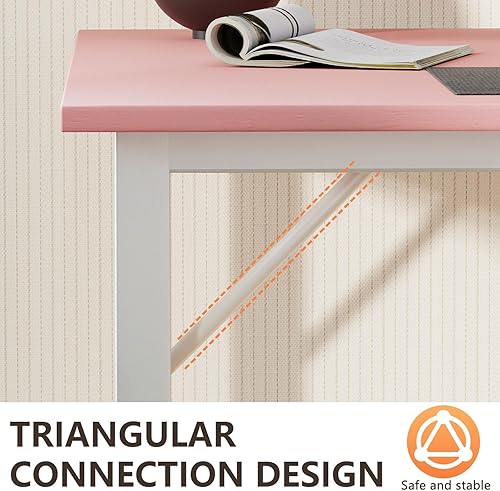 Vista 131 de BestOffice Escritorio para computadora, escritorio de oficina en casa, estilo moderno y simple para oficina en casa, estudio y escritura