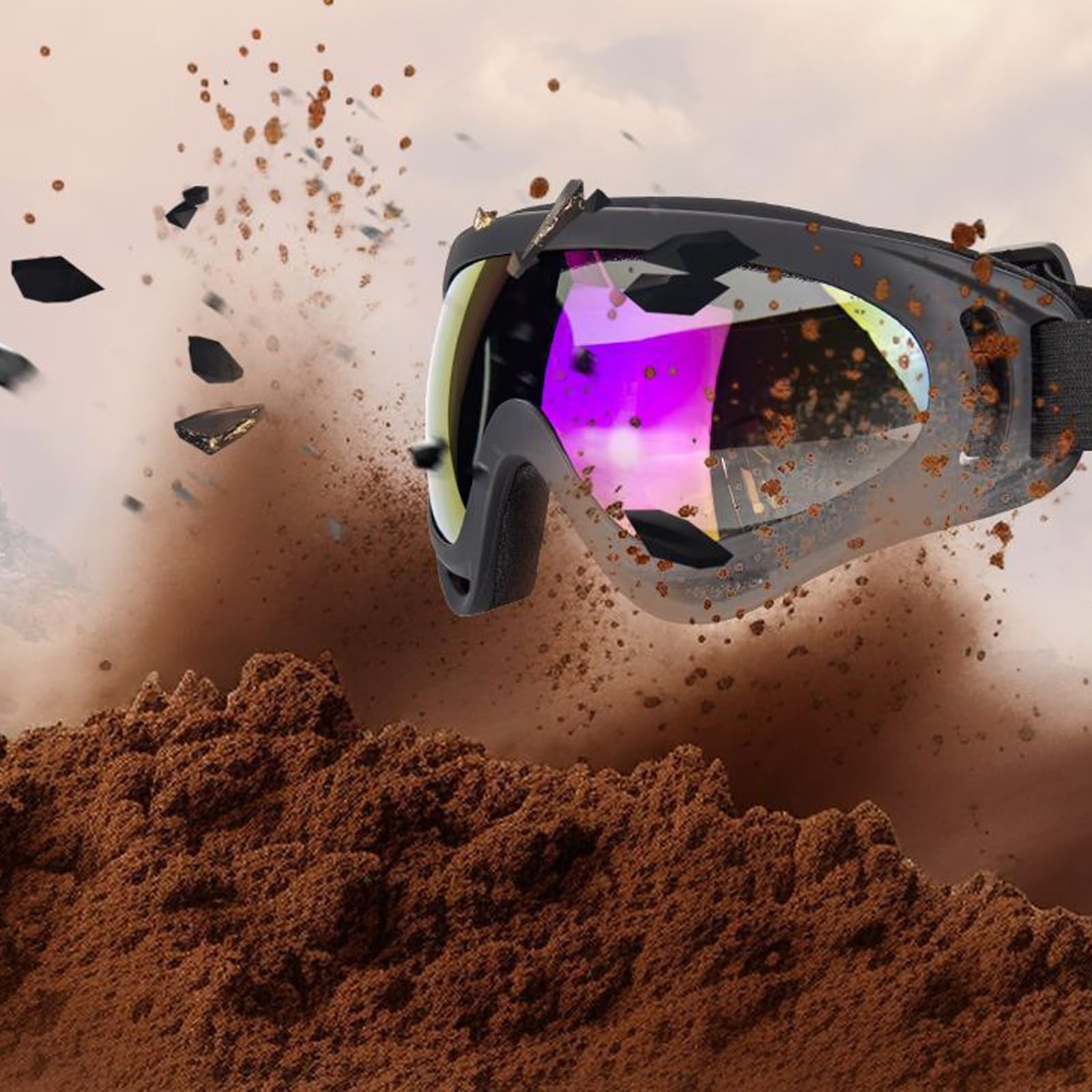 Lunettes de protection anti-vent anti-sable extérieur