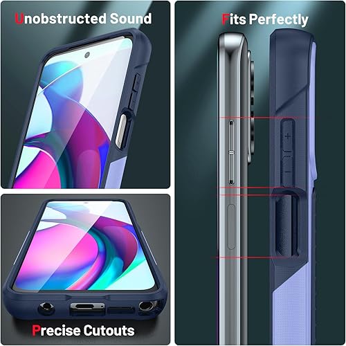 Miniatura 5 de Jeylly Funda para Moto G Stylus 5G 2023, funda para Moto G Stylus 5G con protector de pantalla, protección contra caídas de grado militar,