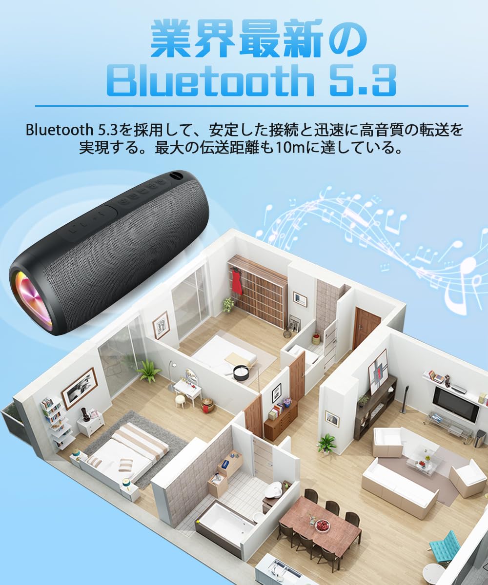 スマホ対応スピーカー Amazon.co.jp: Bluetooth スピーカー【2025最新型】ワイヤレス
