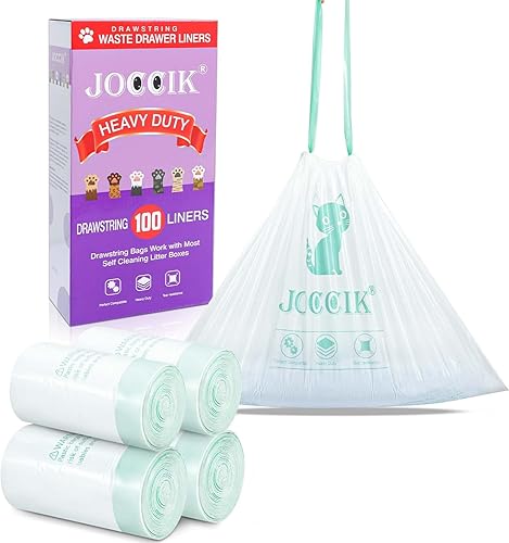 Bolsas de repuesto para cajas de arena con cordón compatibles con robot, resistentes y autolimpiantes, bolsas de repuesto (100 unidades)