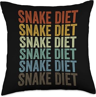 Snake Diet Snake Lover Snake Owner Snake Pet Lover Diet Throw Pillow