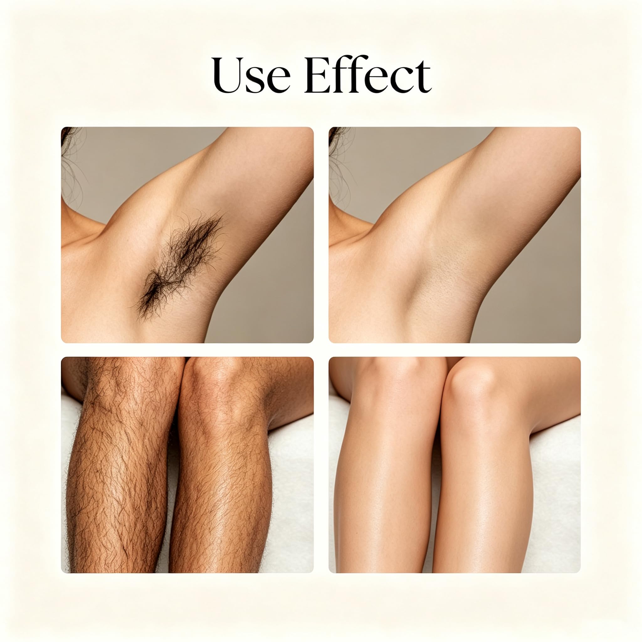 Delicato Bikini Depilazione Crema per la Pelle Sensibile, Corpo & Crema Depilazione Viso per le Donne e gli Uomini, Sensibile Cheveu Remover Pasta per Gambe Braccia Ascelle (5 pezzi)