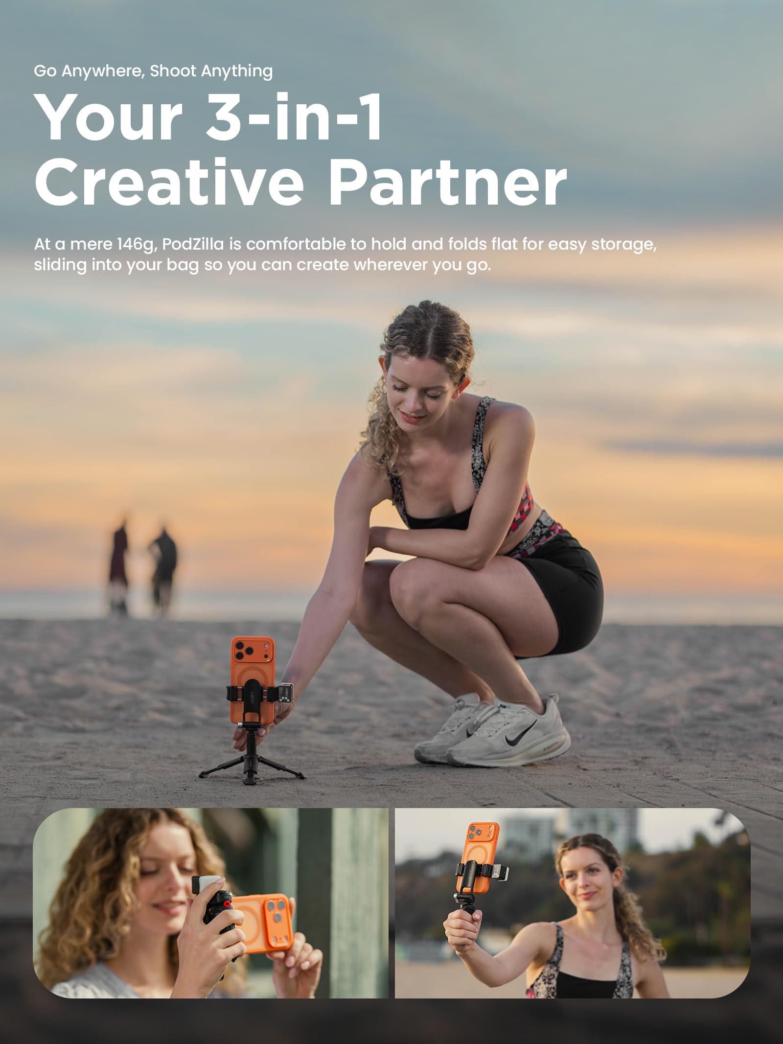 JOBY TelePod™ Mini TP02 3 en 1 Trípode para selfie