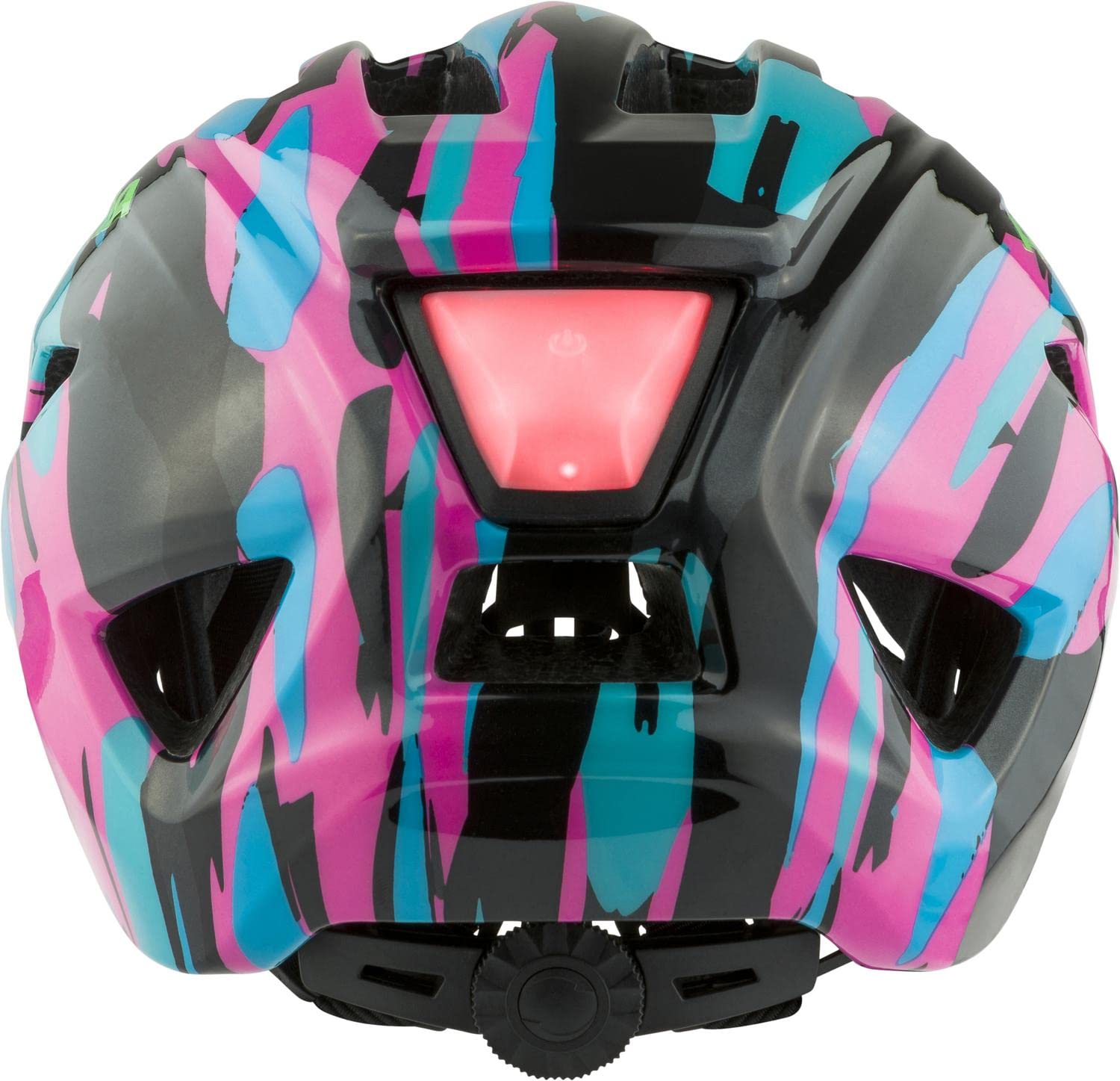 ALPINA Unisex - Dzieci, PICO FLASH Kask rowerowy, neon-blue pink gloss, 50-55 cm