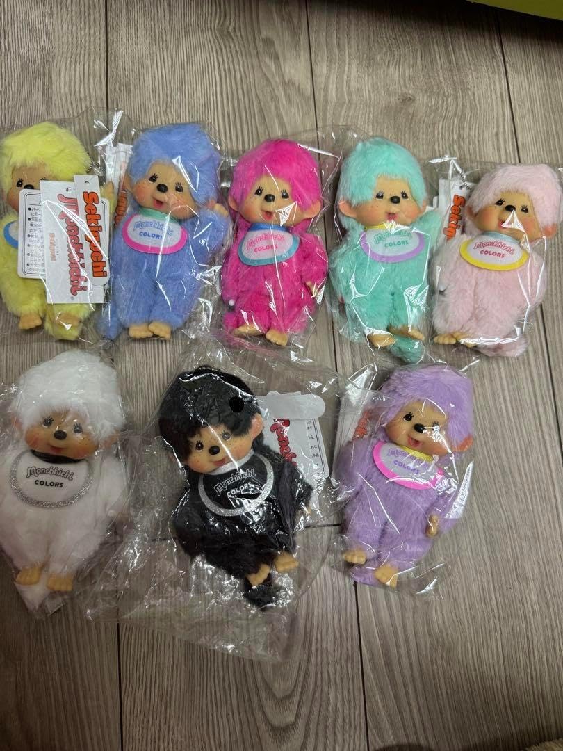 モンチッチハッピーカラーキー チェーン8個セート D モンチッチ