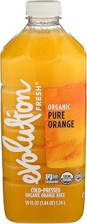Evolution Fresh Organic Pure Orange Juice, 59 Fl Oz - Cold-Pressed, USDA Organic, Vegan Vitamin C Rich