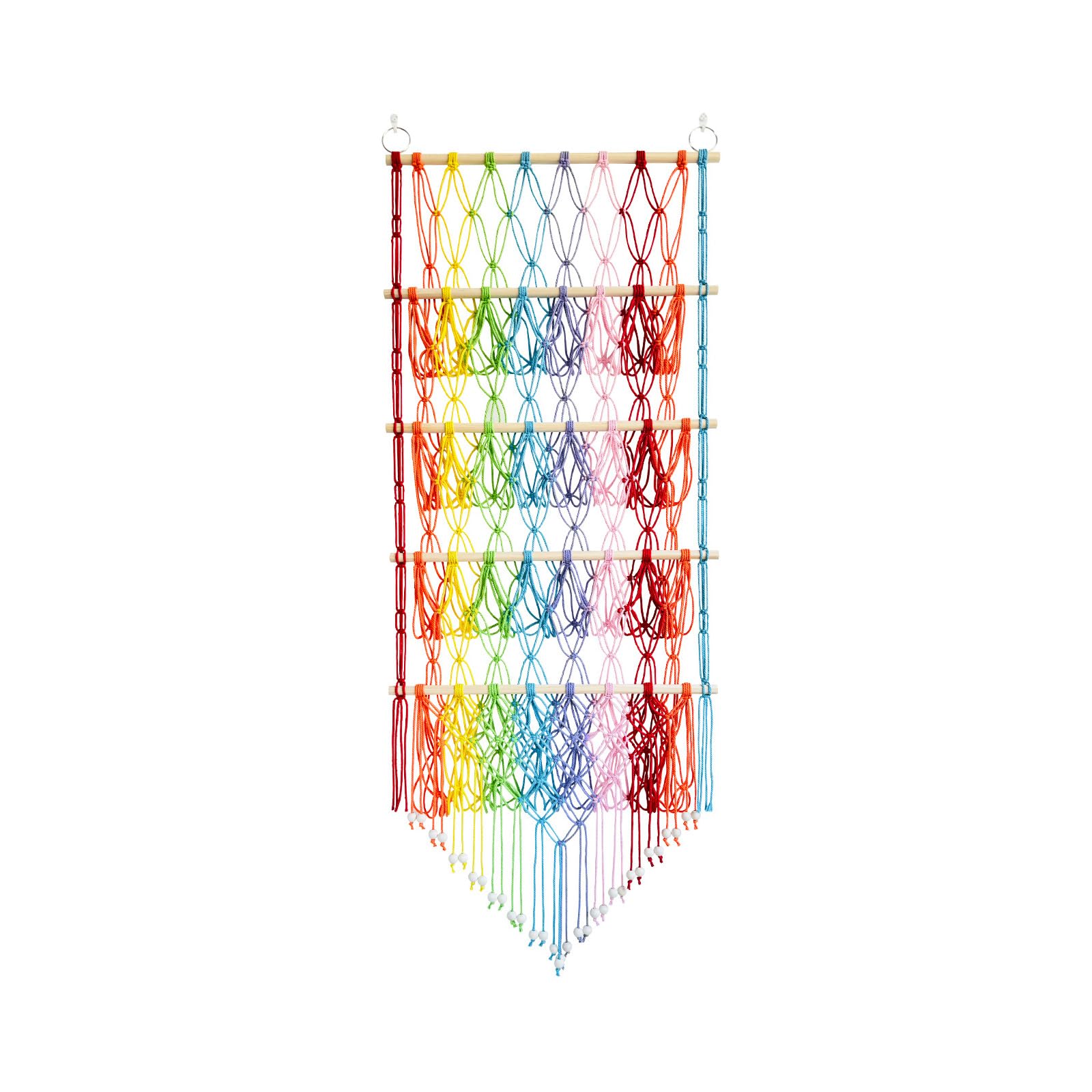 Kalttoy Color Meshes Hammock For Stuffed Toy Hanging Organizers Plush Toy Storage With 4 Layer Fringe Designs Storage Holder Hanging Hammock