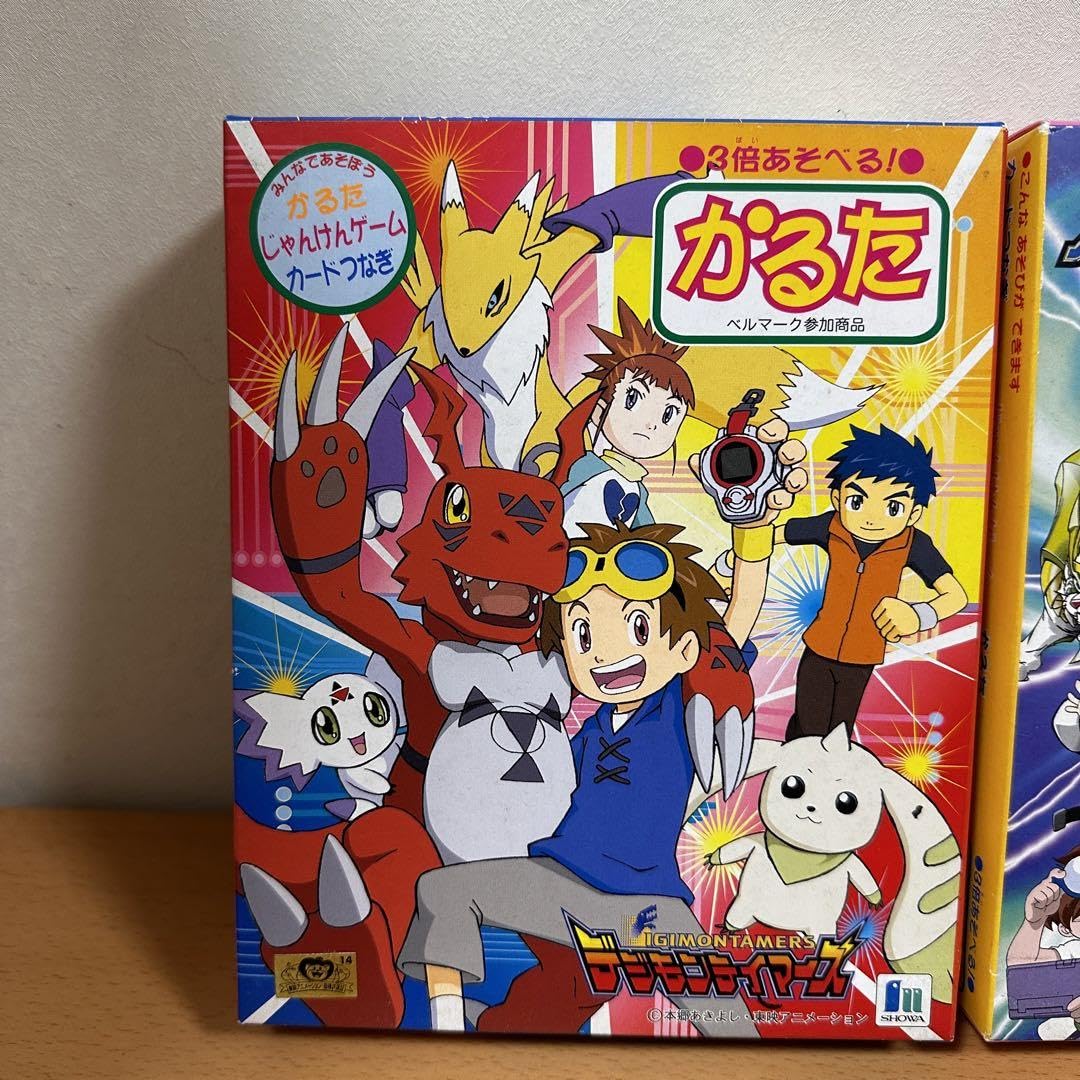 Amazon | レトロ 3倍あそべる かるた デジモンテイマーズ | かるた
