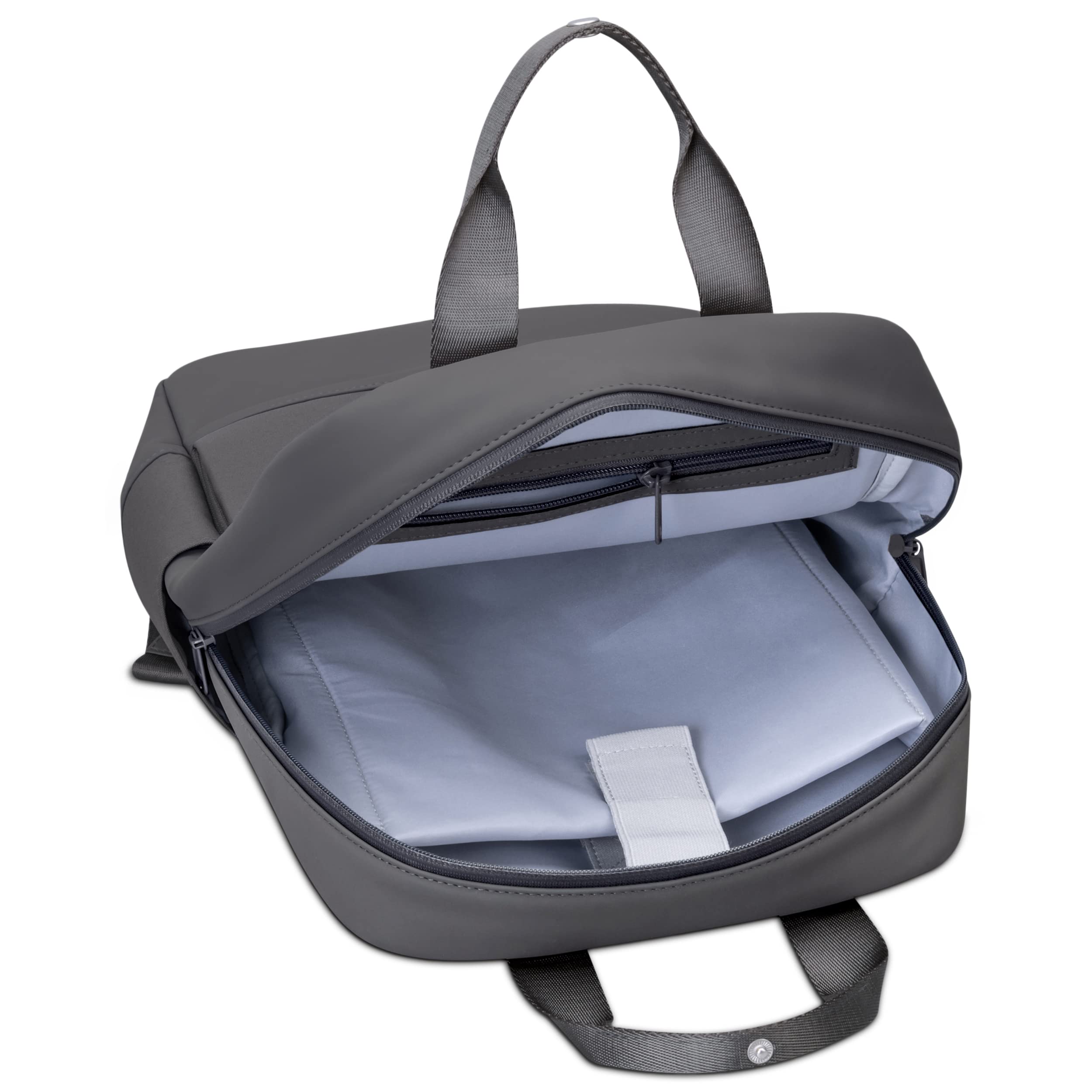 Johnny Urban Zaino Donna Grigio - Jona Medium - Elegante Zainetto alla Moda per Lavoro e Ufficio - Design Casual con Spazio per Laptop Portatile - Idrorepellente