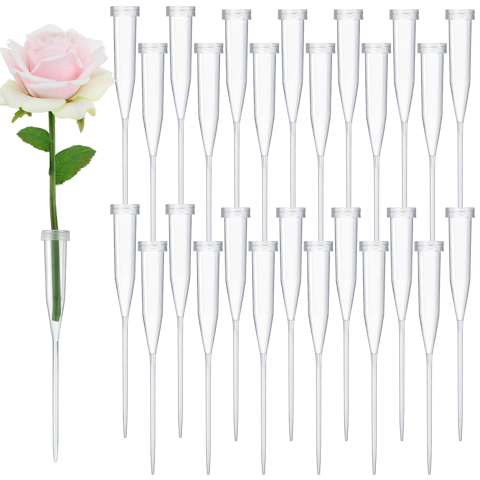 Tessco for you 90 Pcs Floral Water Tubes 6 Inch Clear Floral Tubes