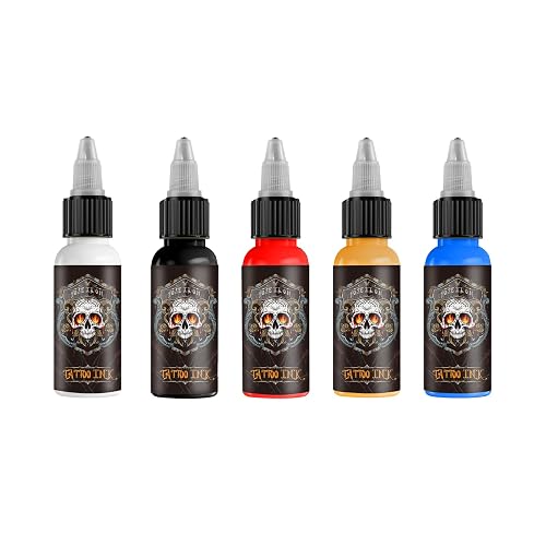 Poseidon 30ml Tattoo Ink, 5 Colors