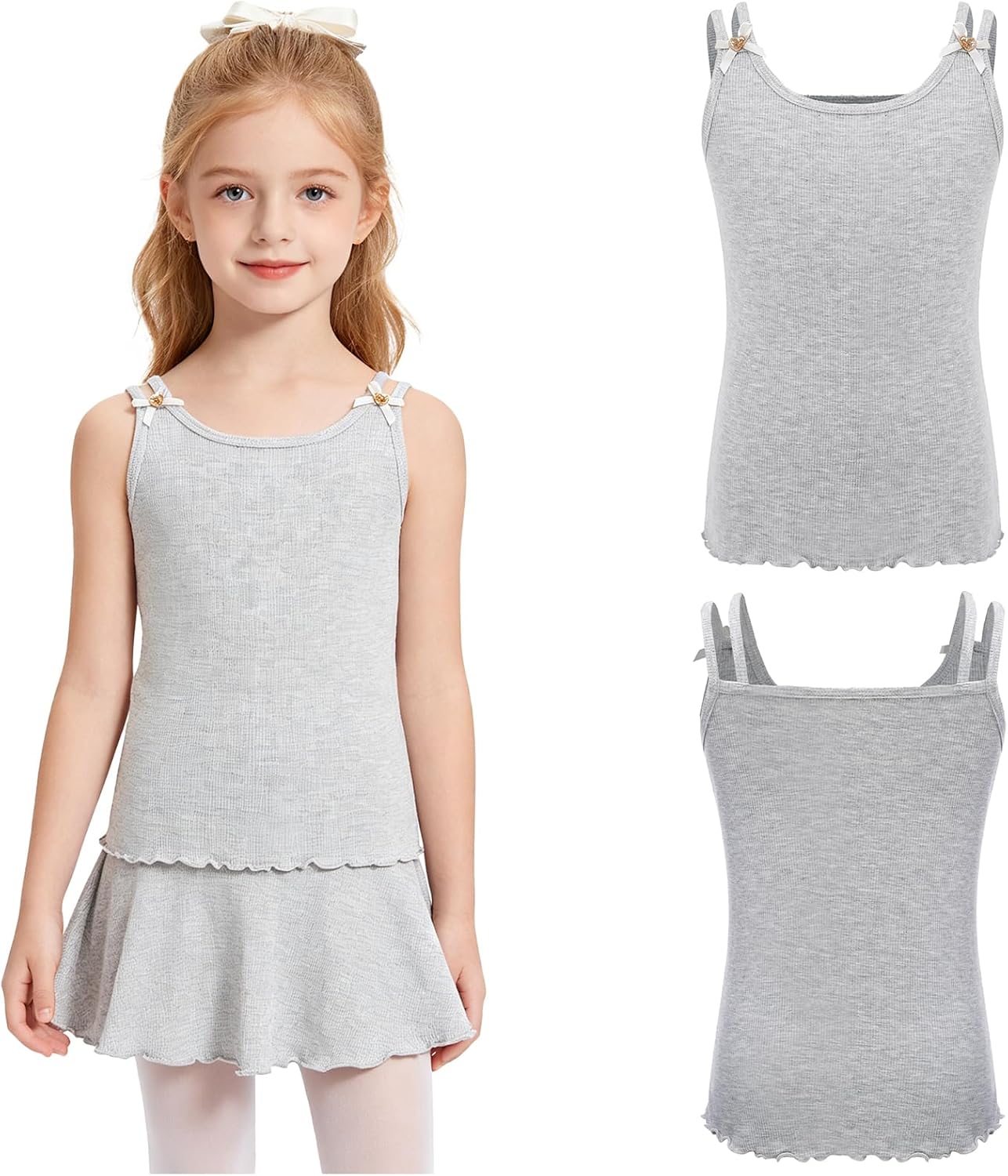 Sleeveless Camisole for Girl Vest Cami Tank Top Shirts Blouse Summer Basic Tanks Undershirts
