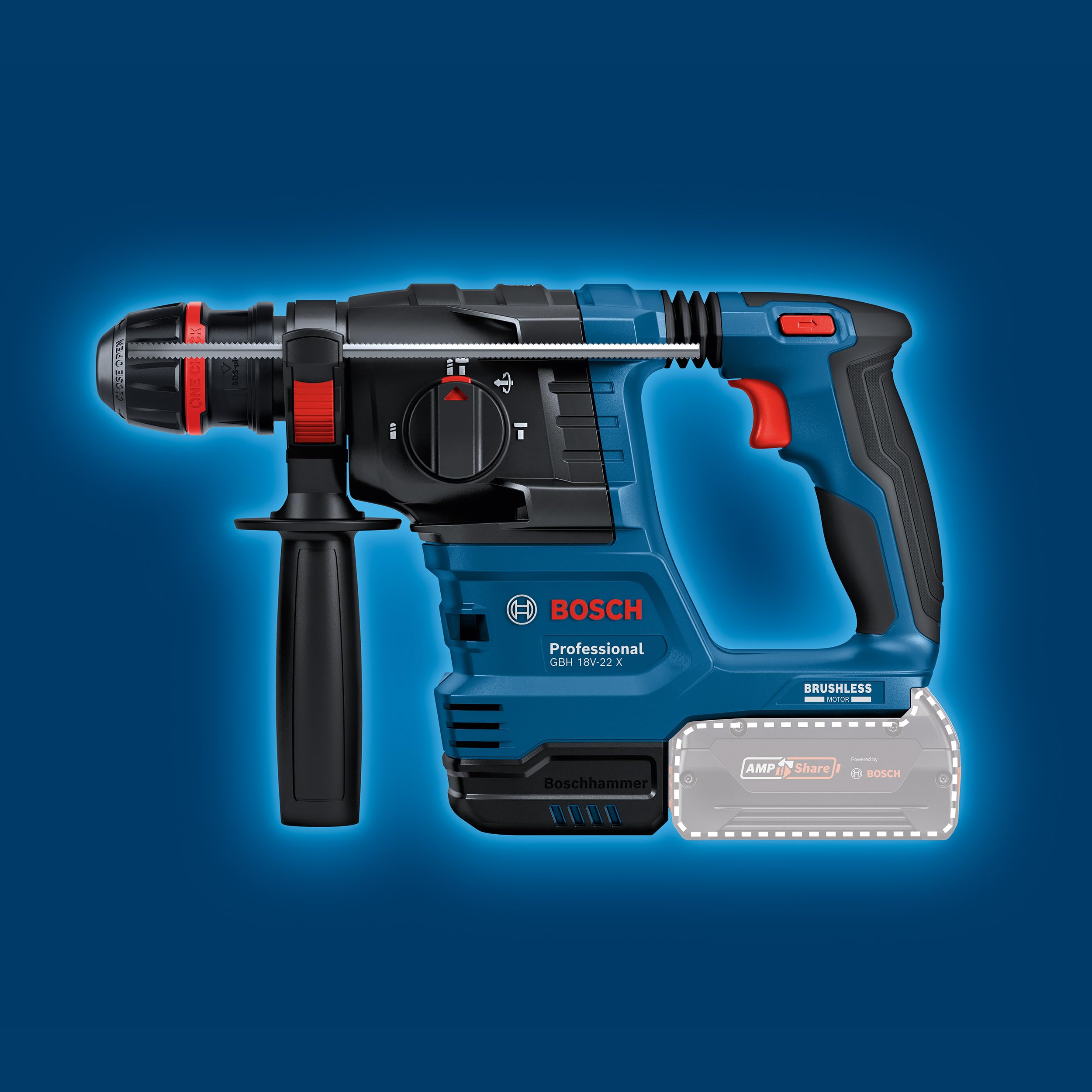 Bosch Professional 18V System Martello perforatore a batteria GBH 18V-22 X (incl. incl. L-BOXX 136)