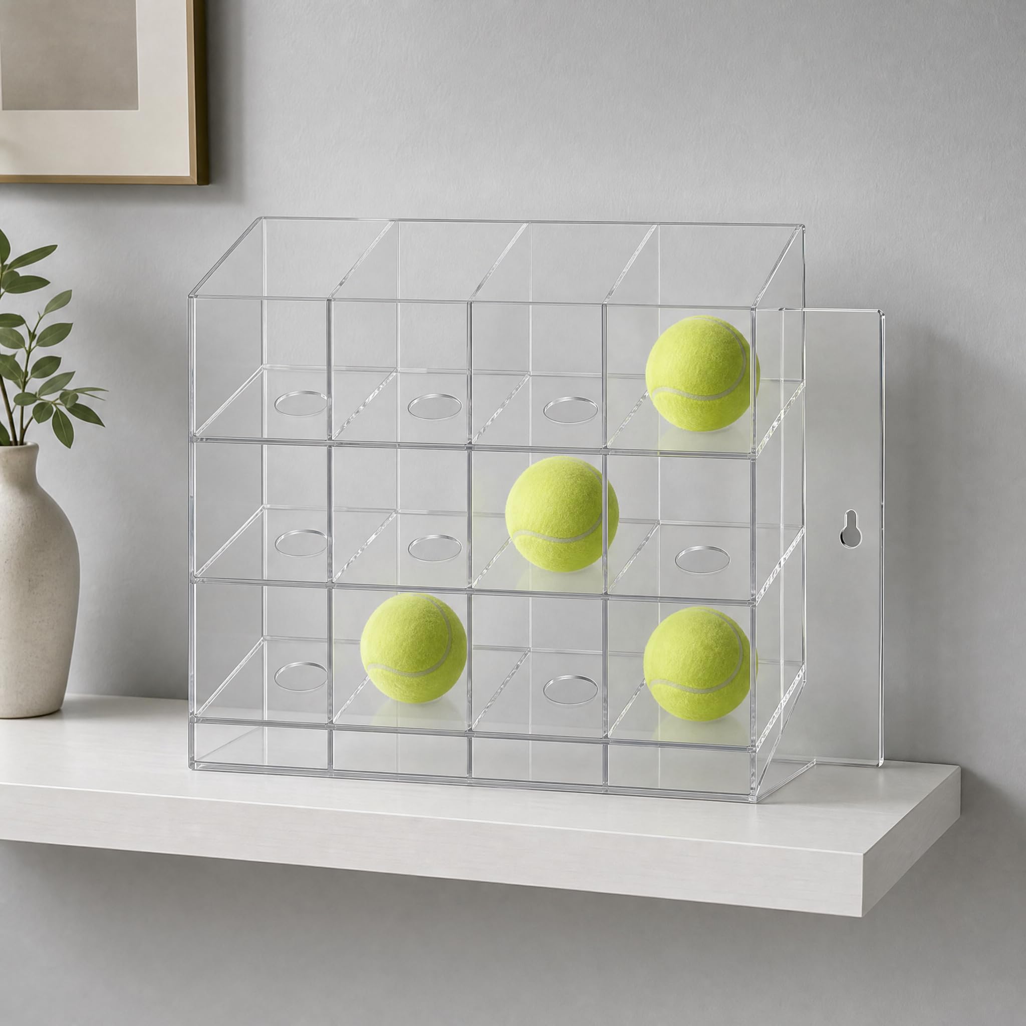 Vitrina Pelotas , Acrílica Cuadrada , Size to 1