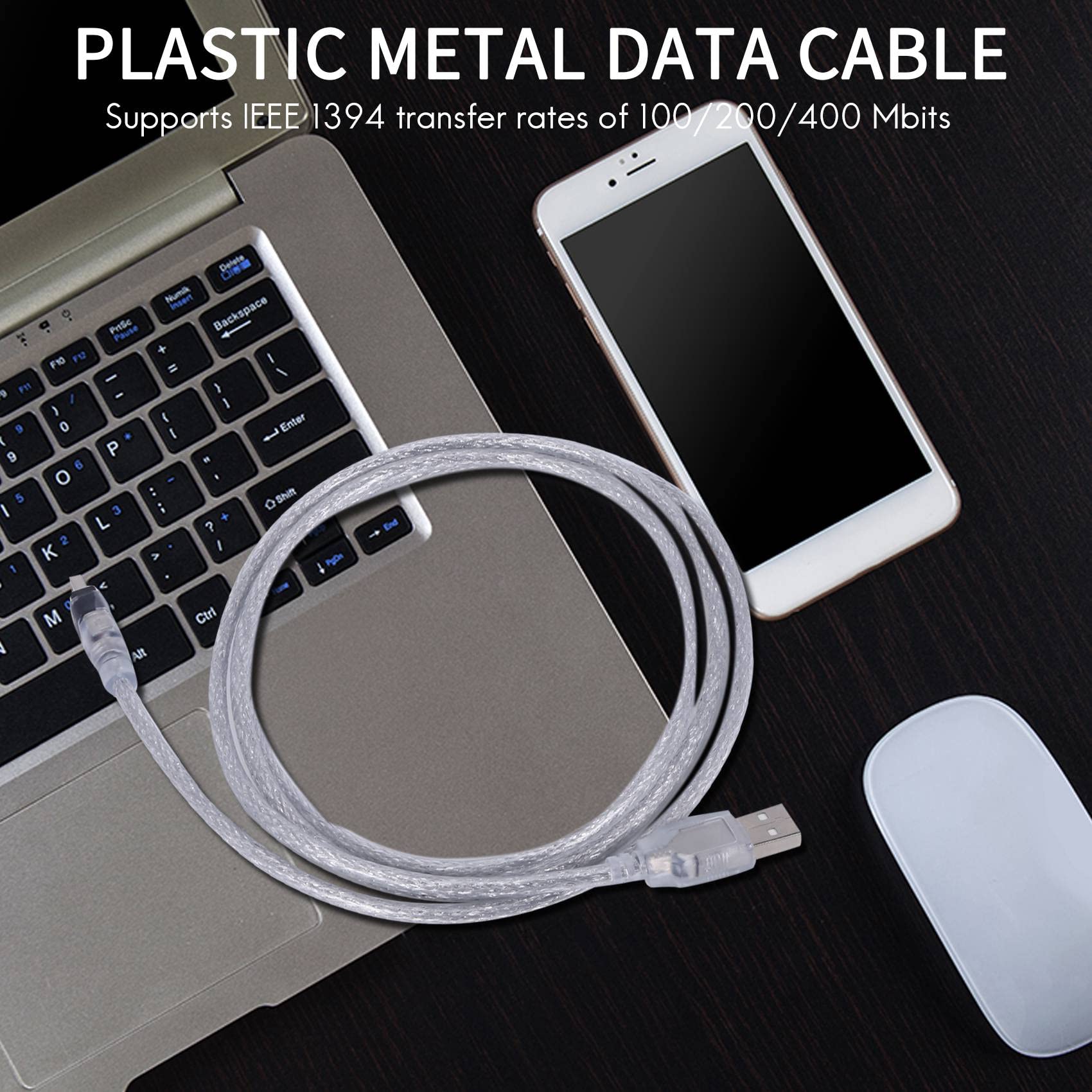 1.5M Convertitore Adattatore USB A IEEE 1394 4 Pin Firewire Per PC