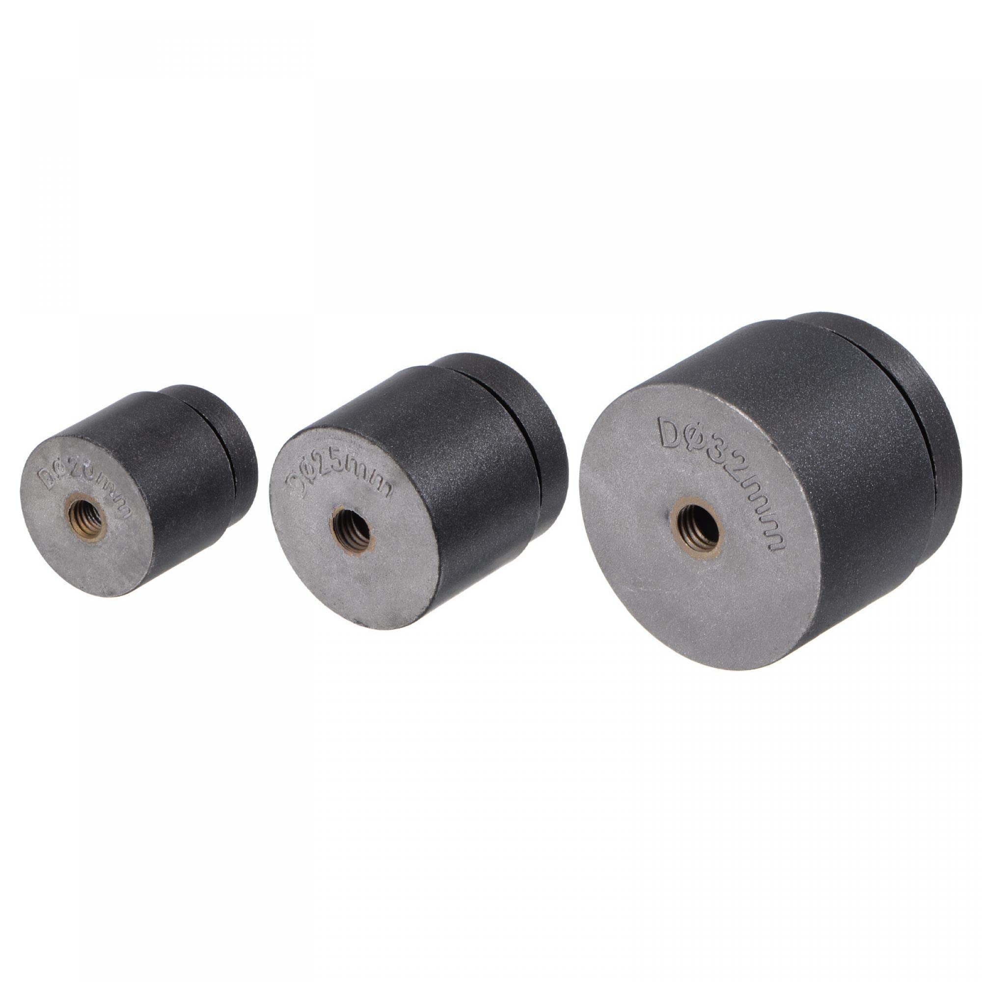 sourcing map Tubo Soldadura PPR Tubo Troquel para Tubería Soldadora Máquina Eléctrica Calentar Caliente Fusión Herramientas, Ajuste 20mm/25mm/32mm PPR PP PE PVC Tubo, Negro
