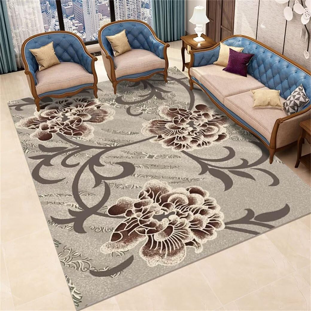 Tapis antiacare facile à nettoyer pour salon et descente de lit