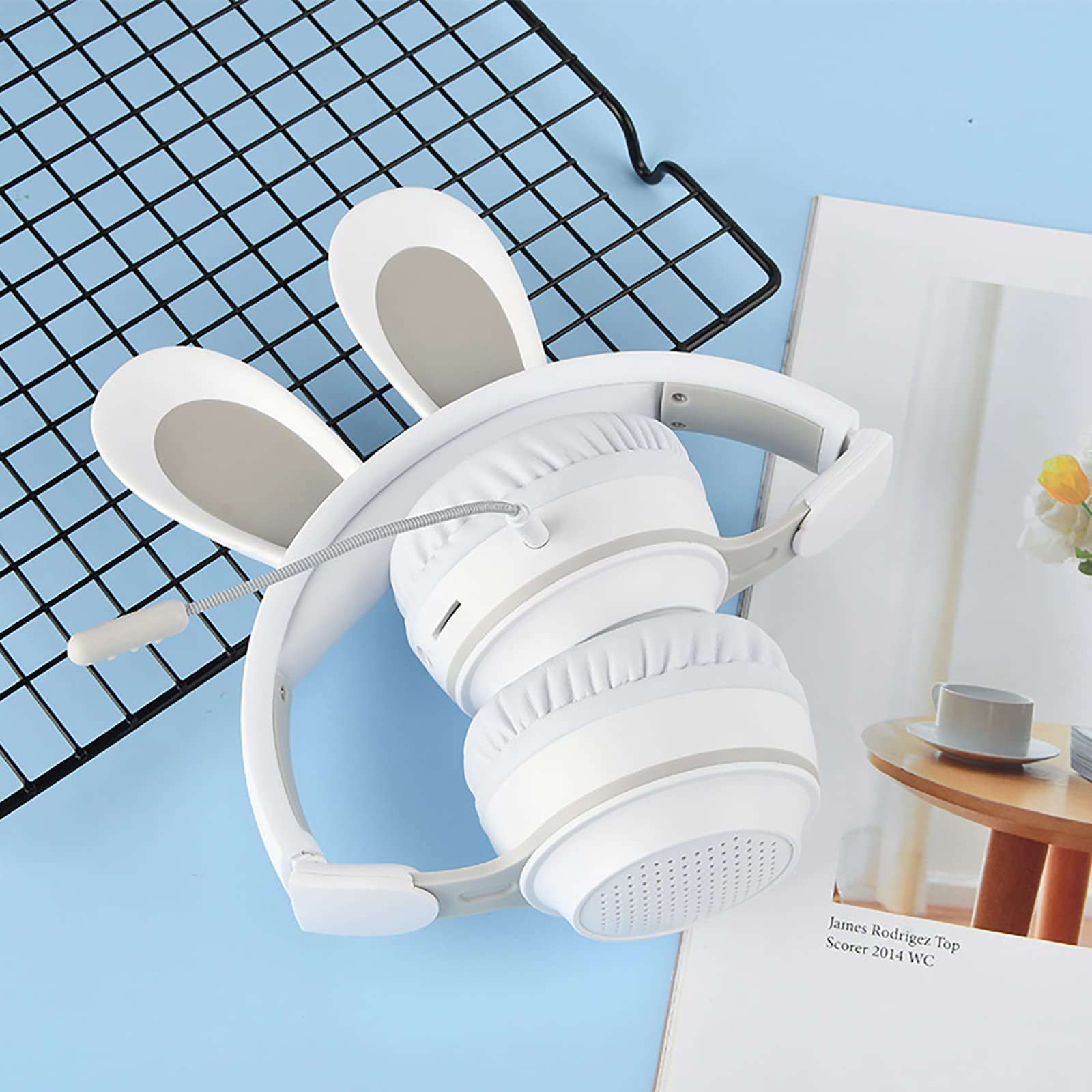 Amazon.co.jp: ゲーミングヘッドセット うさぎの耳 ヘッドホン