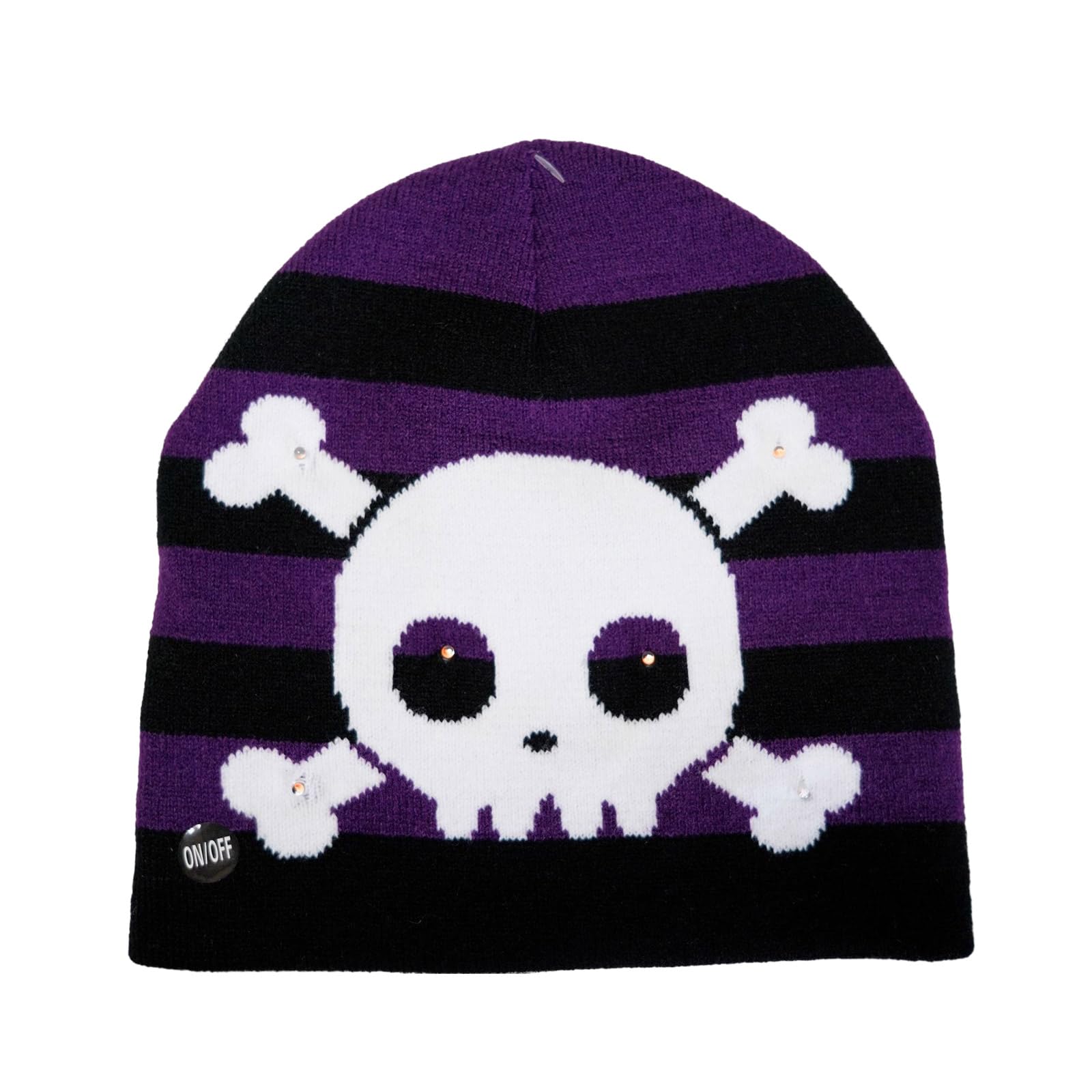 LED Light Beads Glowing Hat Adult Elastic Hat Winter Warmer Knitted Cold Winter Presents for Students Teenagers Soft Knitted Hats for Boys Girls Color Matching Soft Hats for Kids for Ear Preservation