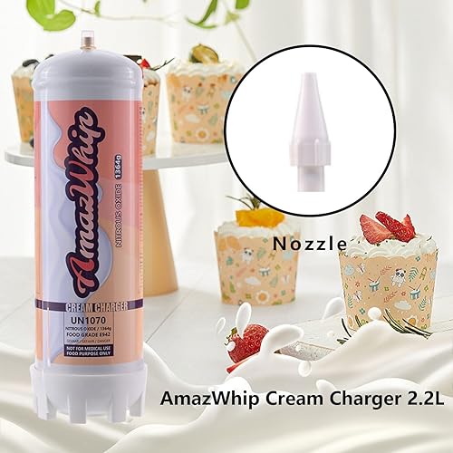 Miniatura 3 de Cargador de crema batida, tanques de 2.2 litros,Cilindros de cargador de crema 1364G (2 cilindros)