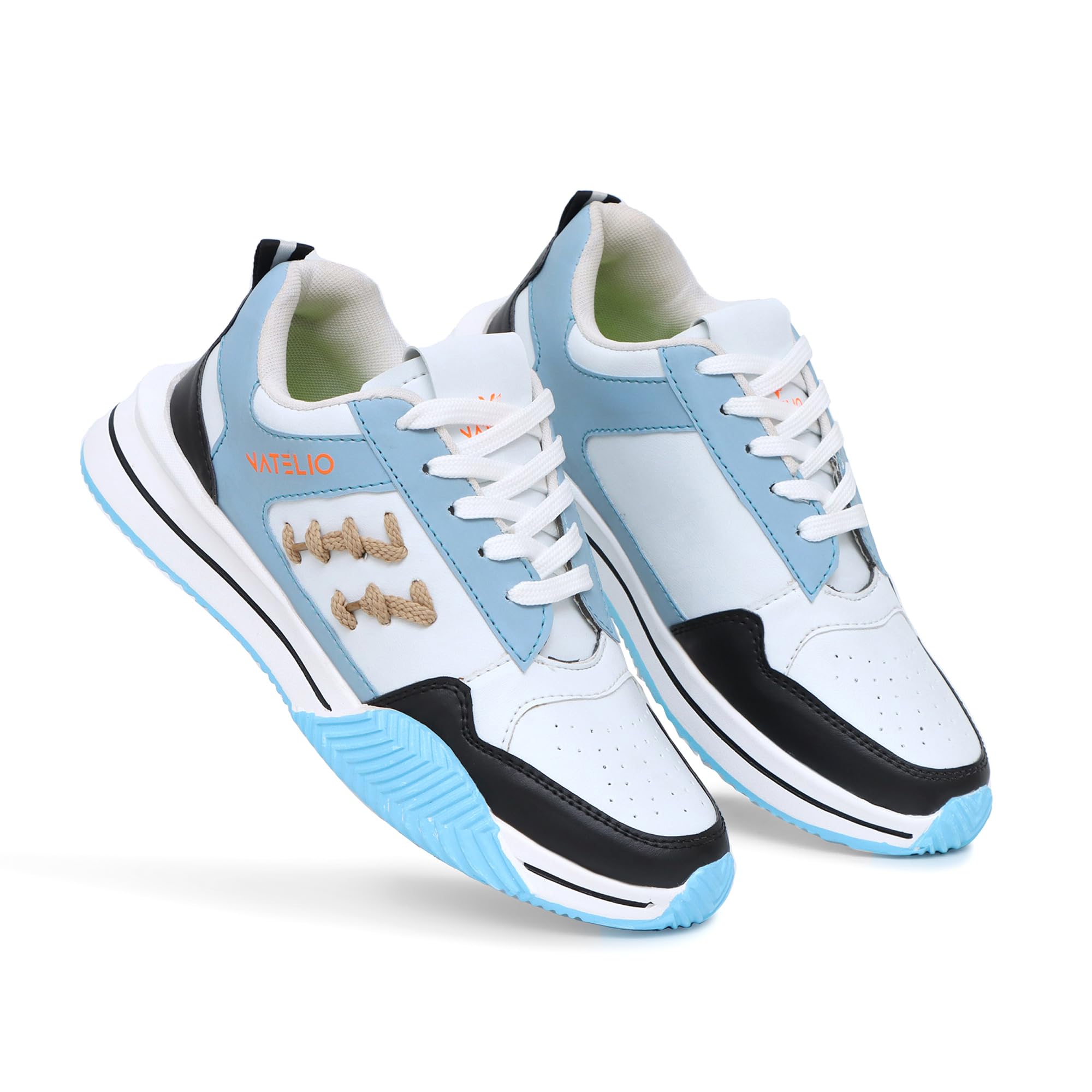 VATELIO Mens Sky Blue Synthetic Lace-up Smarfit and Lightweight Sports Shoes 8UK (B0C78D5DCQ) Amazon Price History, Amazon Price Tracker