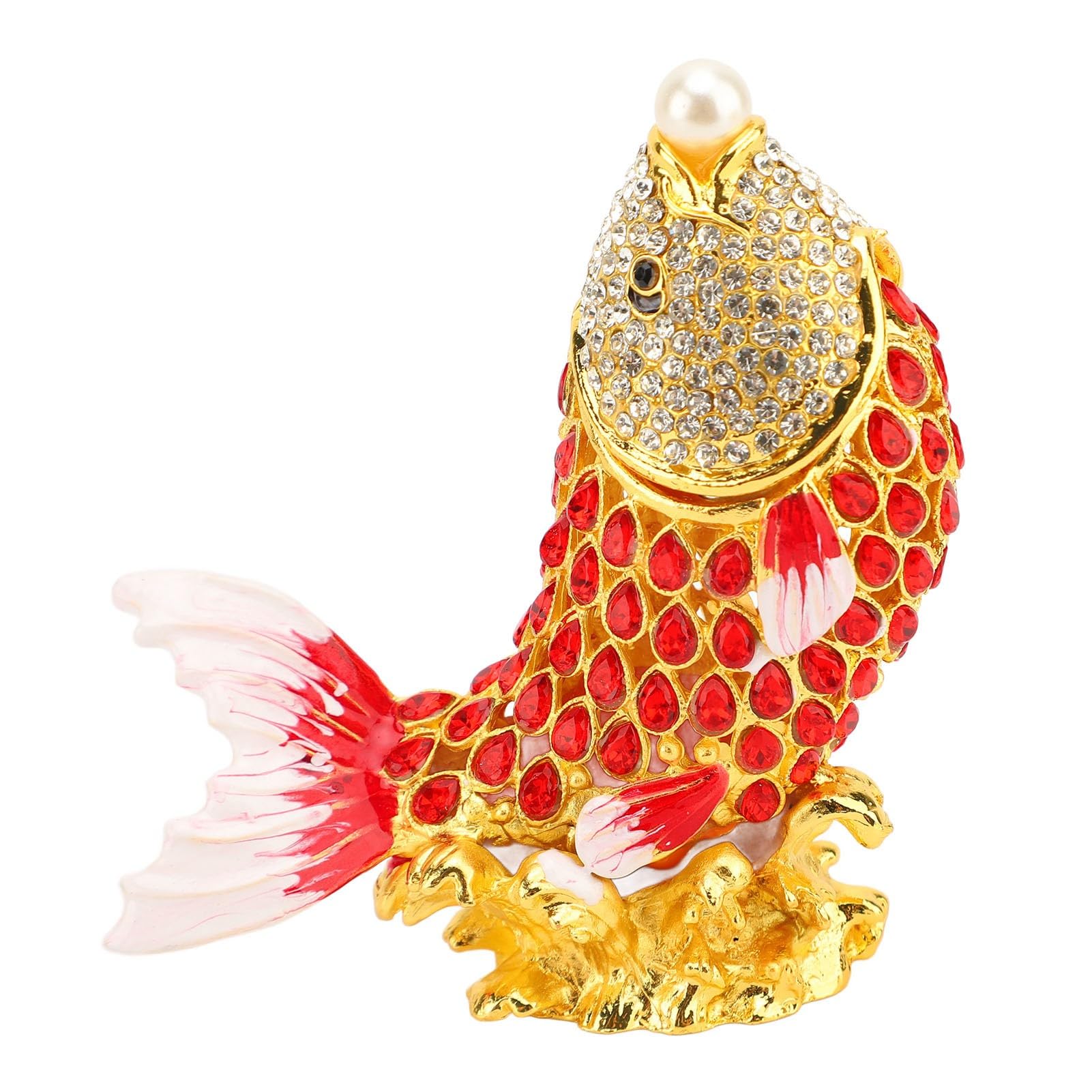Figurine d'animal boîte à bijoux, organisateur peint à la main anti-perte pour bagues