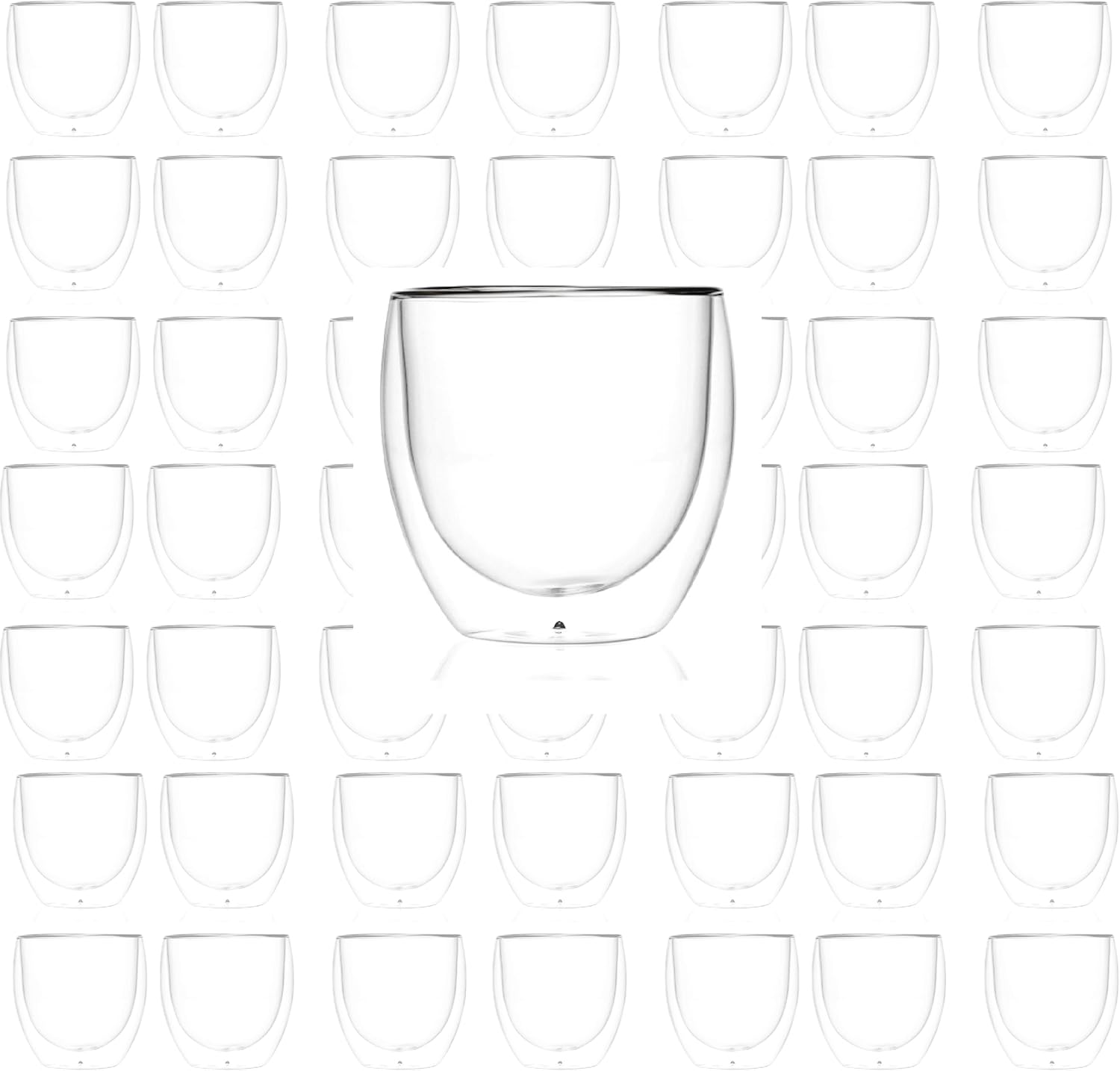 LEMONSODA Insulated Glasses Double Walled (8.5 oz, 12 oz) (12oz, Set of 4)