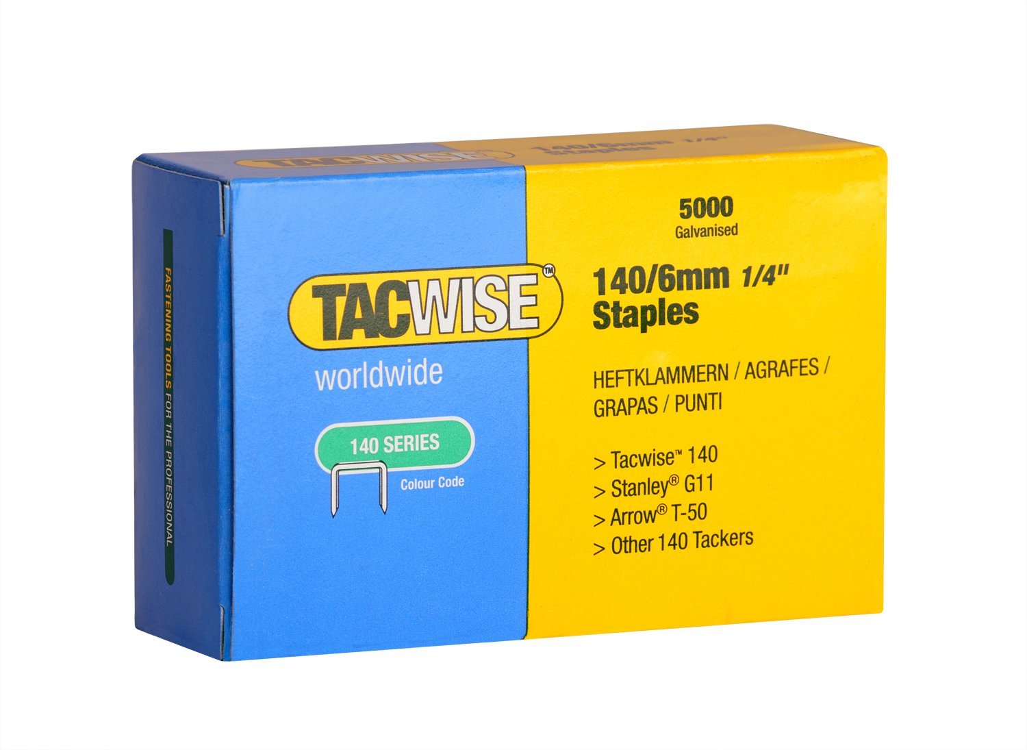 50000 Tacwise 0340 - Grapas galvanizadas (6 mm, tipo 140 unidades)