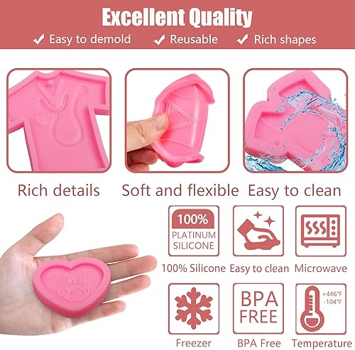 Miniatura 3 de Molde de silicona para enfermera, 4 unidades, llavero con tema de médico, molde de fondant de chocolate para decoración de pasteles, dulces, azúcar,