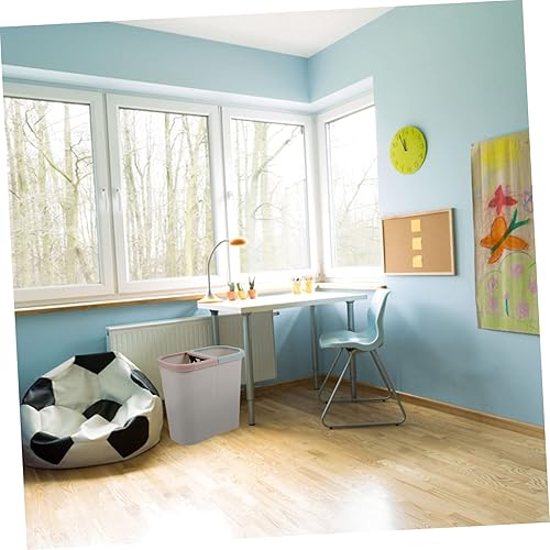 Miniatura 2 de Cubo de dos compartimentos para oficina, hogar, hotel, escuela, blanco, pedal, fácil de combinar