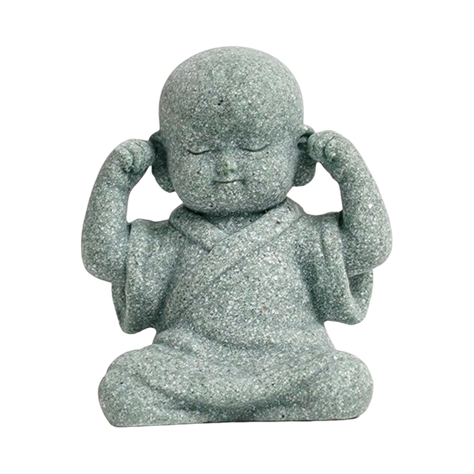 Alcxazs Think Indoor Monk Statue Ornament Exquisite Desk Accessory Monk,