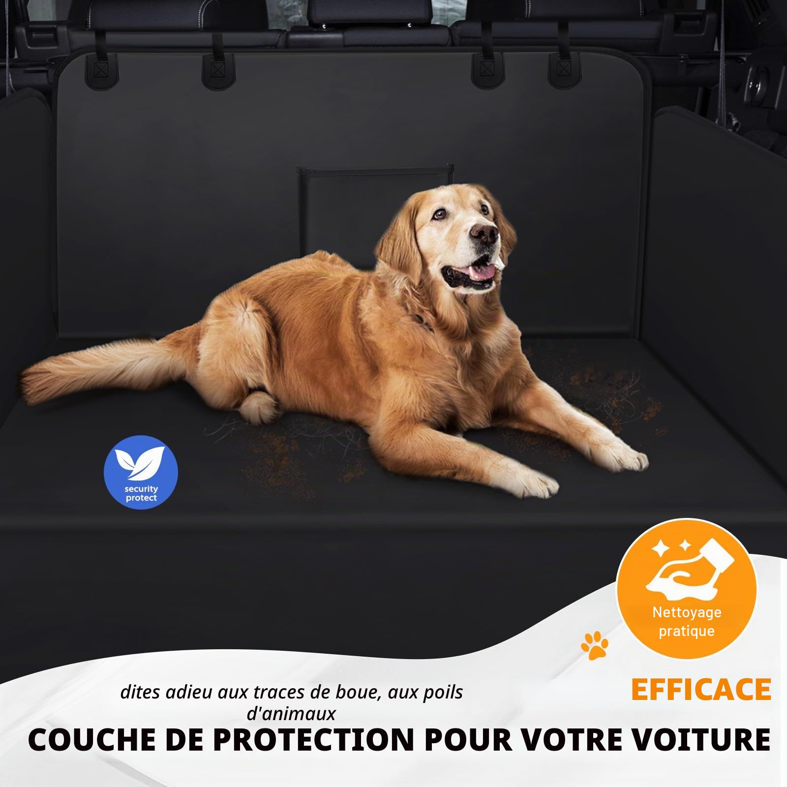 Zanfqvo Protection Coffre Voiture Chien avec Protection latérale - Imperméable Antidérapante Housse de Coffre pour Chien - Universelle Protection Coffre pour Camion, Voiture, SUV