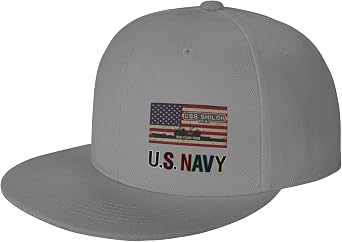 USS Shiloh Cg-67 Unisex Baseball Cap Sandwich Caps Jeans Caps Adjustable Baseball Cap Gray