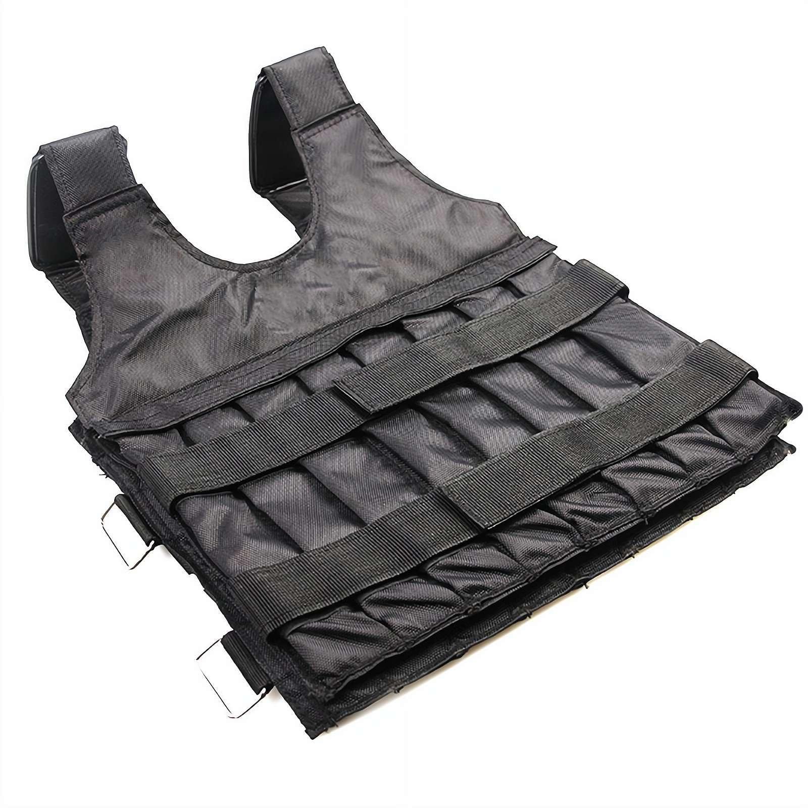 Gilet Lesté Réglable 15kg 20kg 50kg - Musculation Course Entraînement Avec Bretelles Confort