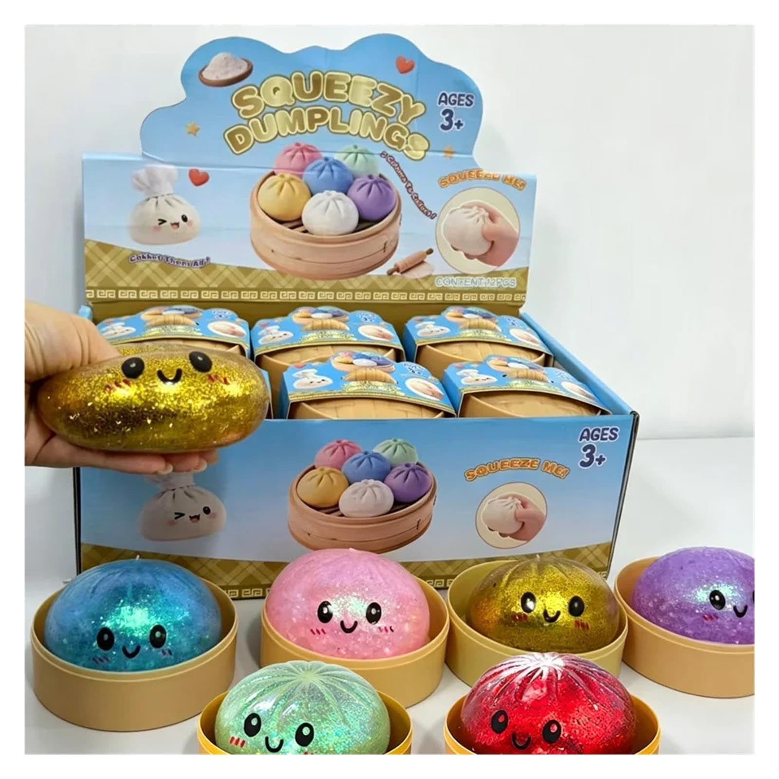 Glitter Compatibile For Gnocchi Squishy Con Scatola
