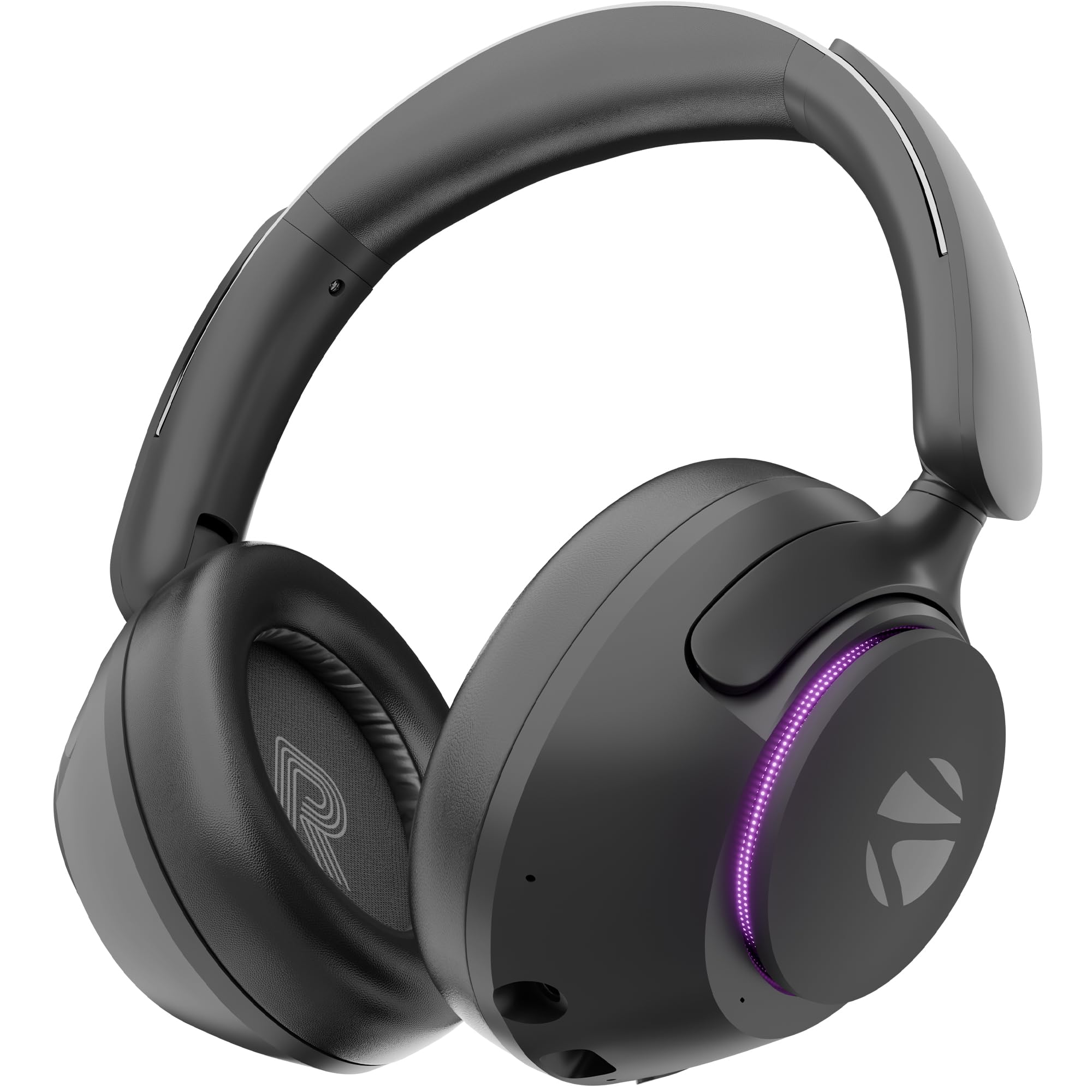 Zebronics Envy Pro ANC Wireless Headphones, BT v6.0 + Type-C Dongle, 40mm Drivers, Up to 40h Playback, App Support, Gaming Mode, ENC, 3 EQ Modes, RGB, Rapid Charging, Foldable Design (Black)-image-19