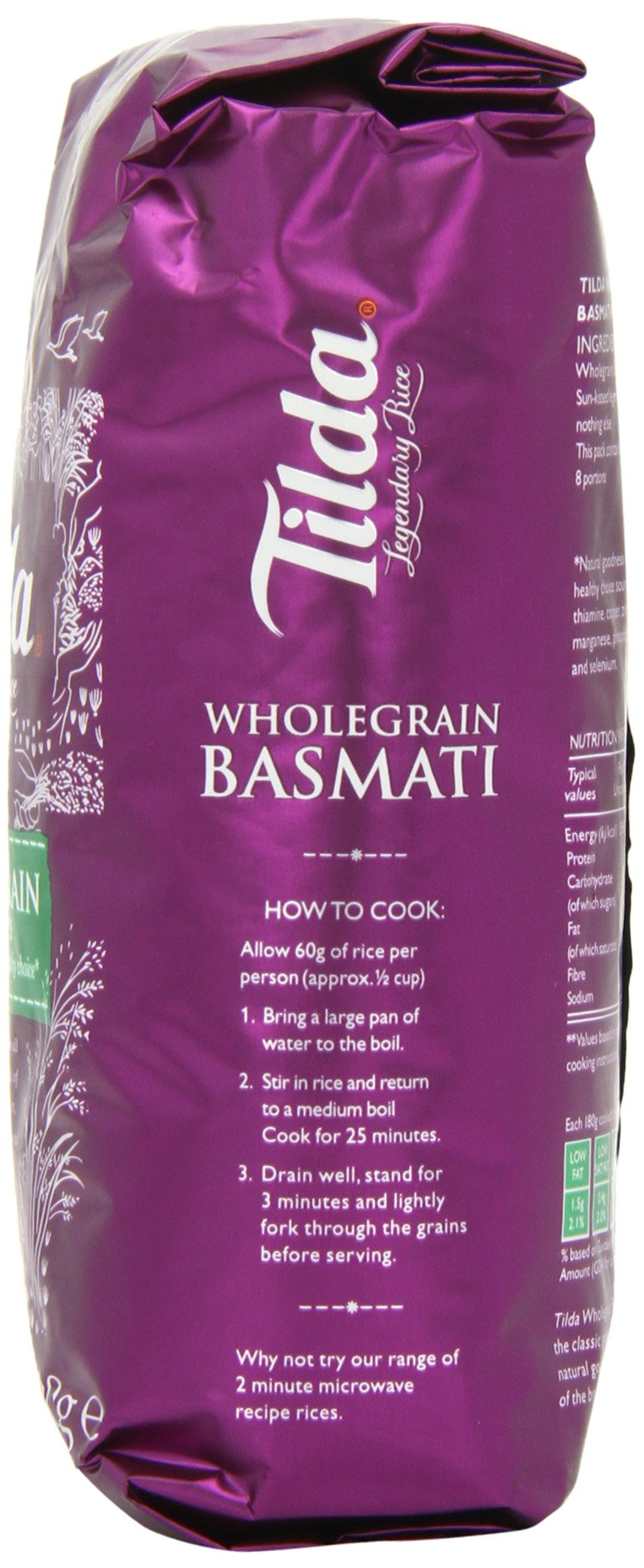 Tilda Riz Basmati & Grains Complets 500 g - Lot de 5