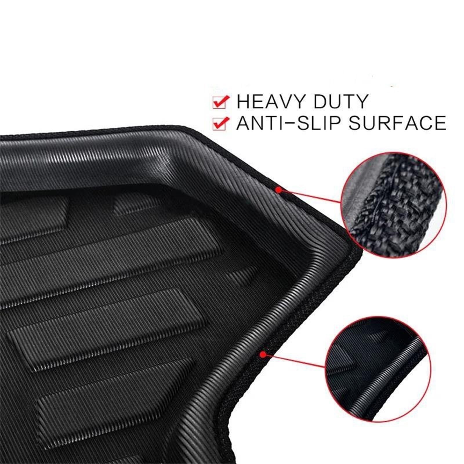 Tapis De Coffre De Voiture Imperméable Et Antidérapant pour Caddy (2003-2020)