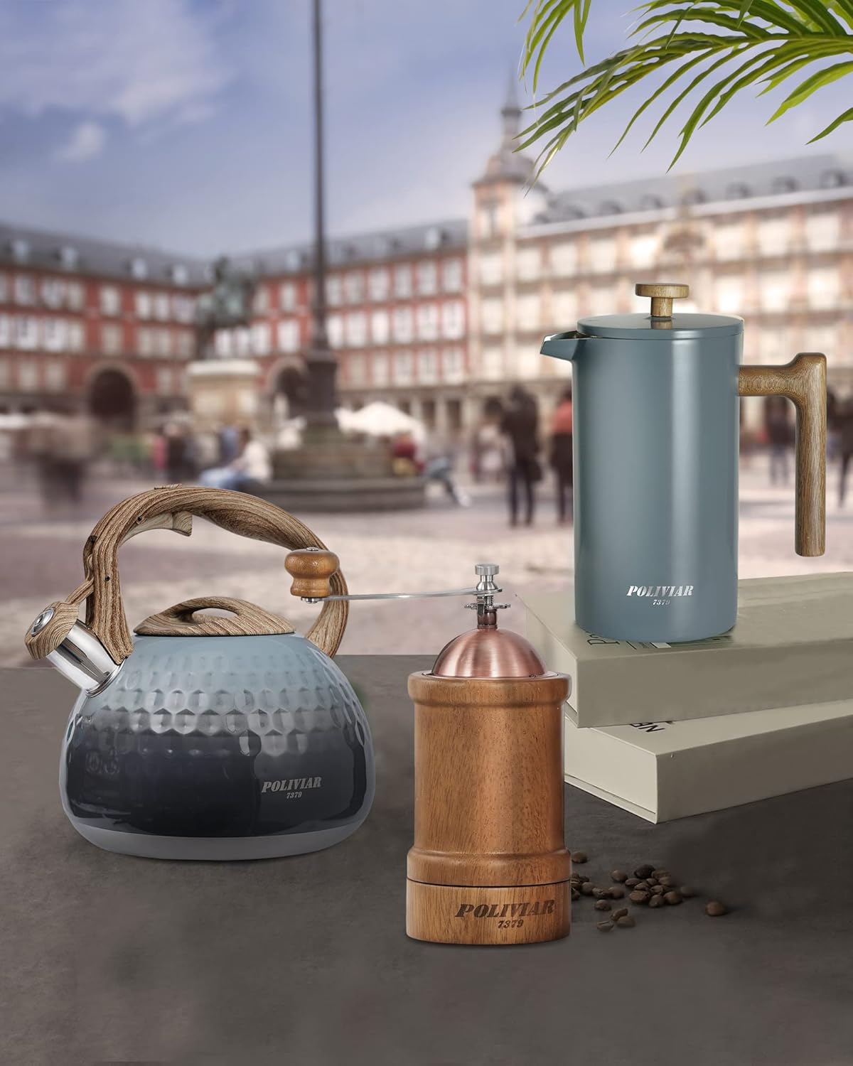 POLIVIAR Tea Kettle & French Press Coffee Maker