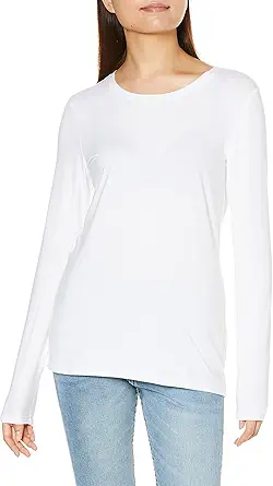 Women's Classic-Fit Long-Sleeve Crewneck T-Shirt (Available in Plus Size)