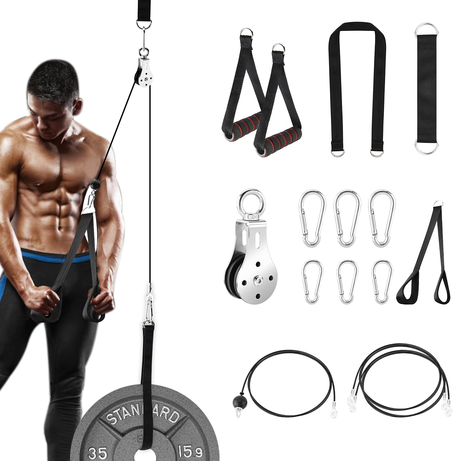 Buy Jalan Home Gym Accessories, LAT and Lift Pulley System for Triceps